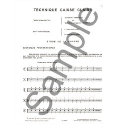 Emmanuel & Guy Boursault E.& Lef&egrave;vre G.: La Classe de Batterie dans les Conservatoires Vol.1 (Percussion solo)