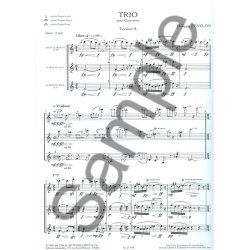 Philippe Fenelon: Trio (Clarinets 3)