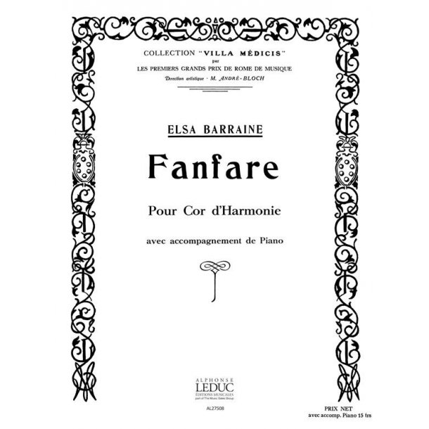 Elsa Barraine: Fanfare (Horn & Piano)