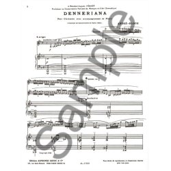 Andr&eacute; Bloch: Denneriana (Clarinet & Piano)