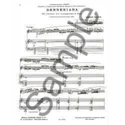 Andr&eacute; Bloch: Denneriana (Clarinet & Piano)