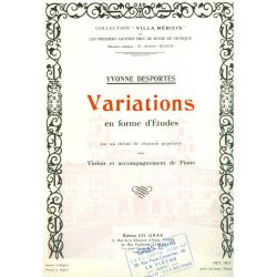 Yvonne Desportes: Variations en Forme d'Etudes... (Violin & Piano)