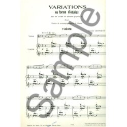 Yvonne Desportes: Variations en Forme d'Etudes... (Violin & Piano)