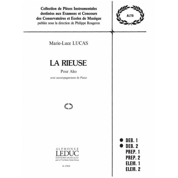 Lucas Rieuse Collection Rougeron Viola & Piano Book
