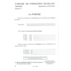 Couleau Jean Pierre Heure De Formation Musicale Debutant 1 Theorie Bk