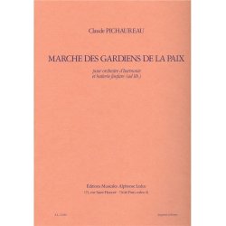 Pichaureau Marche Des Gardiens De La Paix Harmonie Drums Book