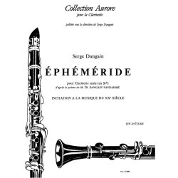 Serge Dangain: Eph&eacute;m&eacute;ride (Clarinet solo)