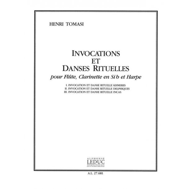Henri Tomasi: Invocations et Danses rituelles (Trio - Mixed)