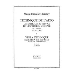 Marie-Th&eacute;r&egrave;se Chailley: Technique de l'Alto Vol.1 (Viola solo)