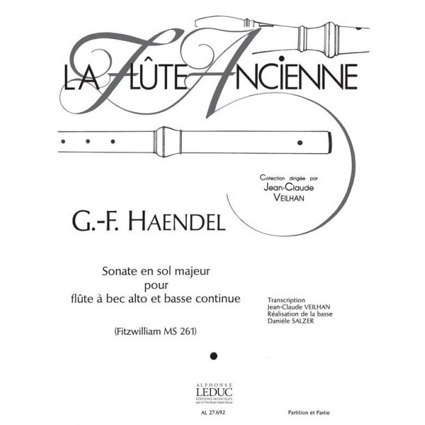 Georg Friedrich Handel: Sonata in G major (alto) (Recorder & Continuo)