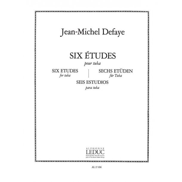 Jean Michel Defaye: 6 Etudes (Tuba solo)