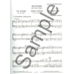 Jean Michel Defaye: 6 Etudes (Tubas 2)