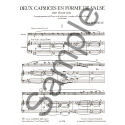 Paul Bonneau: 2 Caprices en Forme de Valse (Bassoon & Piano)