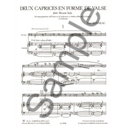 Paul Bonneau: 2 Caprices en Forme de Valse (Bassoon & Piano)