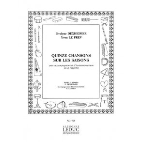 Le Prev Dexheimer 15 Chansons Sur Les Saisons Voice & Instruments Book