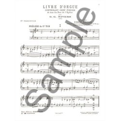 Guillaume Gabriel Nivers: Livre D'Orgue No. 1 Vol. 1 (Organ)