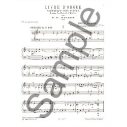 Guillaume Gabriel Nivers: Livre D'Orgue No. 1 Vol. 1 (Organ)
