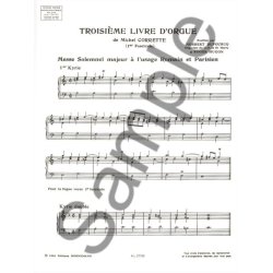 Michel Corrette: Livre d'Orgue Vol.3, Part 1 (Organ)