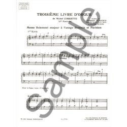 Michel Corrette: Livre d'Orgue Vol.3, Part 1 (Organ)