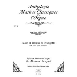 Louis Nicolas Cl&eacute;rambault: Basse et Dessus de Trompette (Ma&icirc;tres classiques No.9) (Organ)