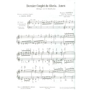 François Couperin: Amen, dernier couplet du Gloria (Maîtres classiques No.11) (Organ)