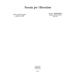 Girolamo Frescobaldi: Toccata per Elevatione (Maîtres classiques No.17) (Organ)