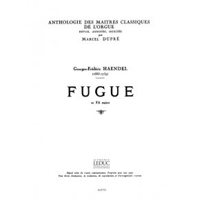 Georg Friedrich Handel: Fugue in F major (Maîtres classiques No.20) (Organ)