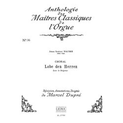 Johann Walther: Choral - Lobe Den Herren