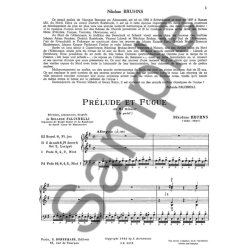 Nikolaus Bruhns: Pr&eacute;lude et Fugue in E minor (Ma&icirc;tres classiques No.43) (Organ)