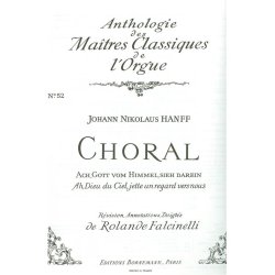 Johann Nikolaus Hanff: Chorale: Ach Gott, vom Himmel sieh darein (Ma&icirc;tres No.52) (Organ)