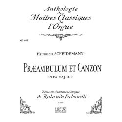 Heinrich Scheidemann: Preambulum et Canzon in F major (Ma&icirc;tres classiques No.68) (Organ)