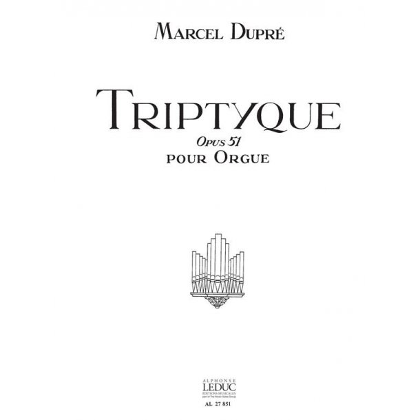 Dupre Triptyque Op.51 Organ Book