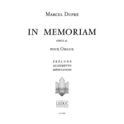 Marcel Dupre: In Memoriam Op.61 Volume 1