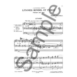 Rolande Falcinelli: Litanies, Rondel et Fugue (Organ)