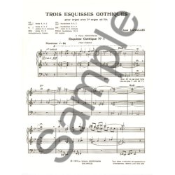 Jean Langlais: 3 Esquisses gothiques (Organ)
