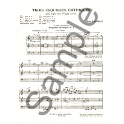Jean Langlais: 3 Esquisses gothiques (Organ)