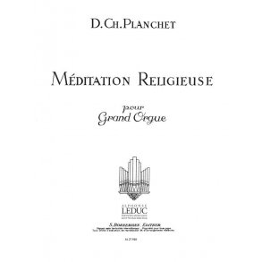 Planchet Meditation Religieuse Organ Book