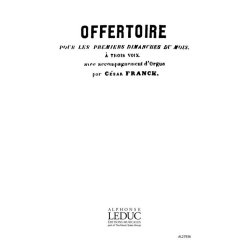 Franck Domine Deus In Simplicitate Offertoire 1er Dim Stb Accompanied