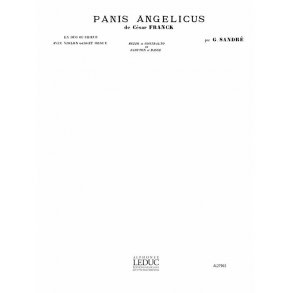 César Franck: Panis angelicus No.12 in F (Vocal Duets)