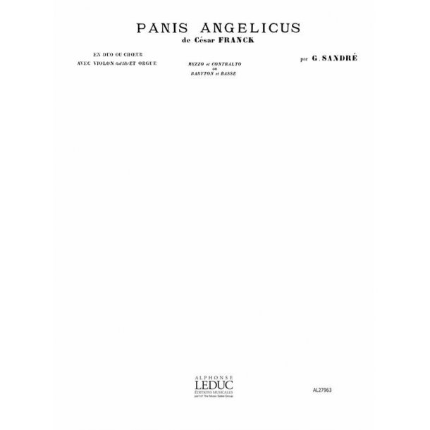 C&eacute;sar Franck: Panis angelicus No.12 in F (Vocal Duets)