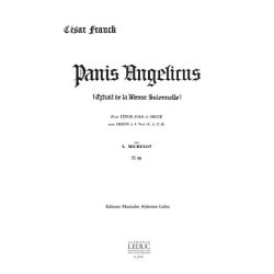 C&eacute;sar Franck: Panis Angelicus (Vocal Score)