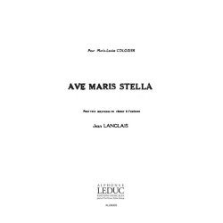 Langlais 3 Prieres No.2 Ave Maris Stella Voice A Cappella Choral