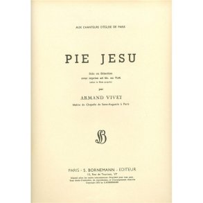Vivet Pie Jesu Choir & Organ Book