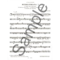 Jacques Del&eacute;cluse: Keiskleiriana Vol.2, 12 Studies (Percussion solo)