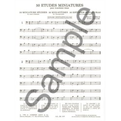 Marcel & J&eacute;r&ocirc;me Gali&egrave;gue M.& Naulais J.: 50 Etudes miniatures (Trombone solo)