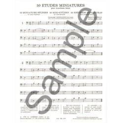 Marcel & J&eacute;r&ocirc;me Gali&egrave;gue M.& Naulais J.: 50 Etudes miniatures (Trombone solo)