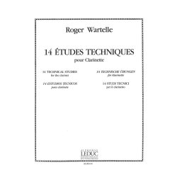 Roger Wartelle: 14 Etudes techniques (Clarinet solo)