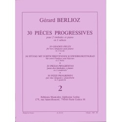 G&eacute;rard Berlioz: 30 Pi&egrave;ces progressives Vol.2 (Percussion(s) & Piano)