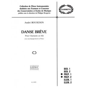 André Bourdon: Danse brêve (Clarinet & Piano)