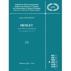 Andr&eacute; Bourdon: Menuet (Flute & Piano)